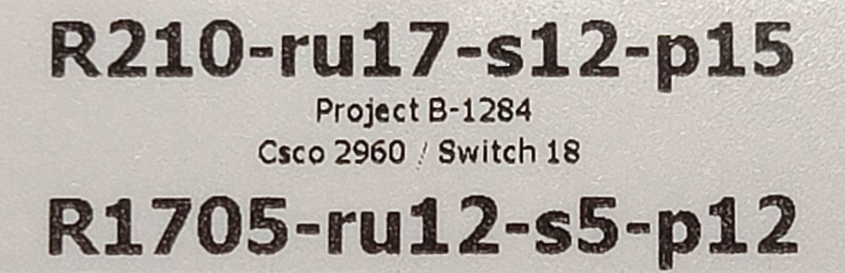 network label example